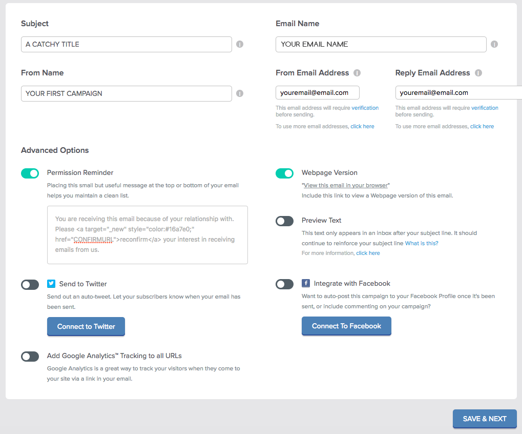 email marketing campaign