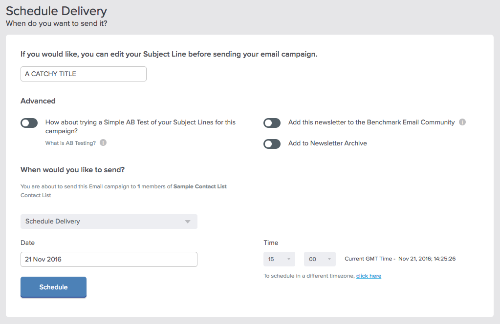 email marketing campaign
